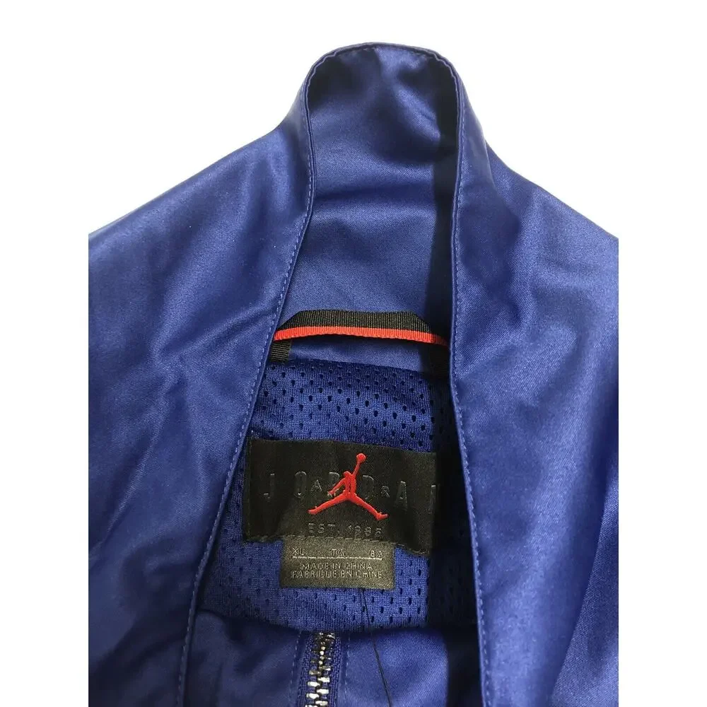 Nike Air Jordan Wings Pullover Jacket Mens Size XL Satin Feel AO0406-455